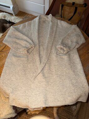 MADEWELL Glenridge shawl collar sweater coat with pockets/XXL